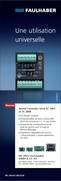 Speed Controller S�rie SC 1801 et 2804