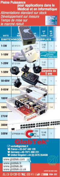 Alimentations standard sur stock