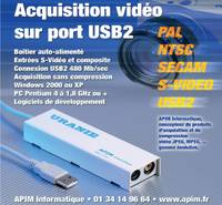 Acquisition vid�o sur port USB2
