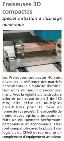 Fraiseuses 3D compactes