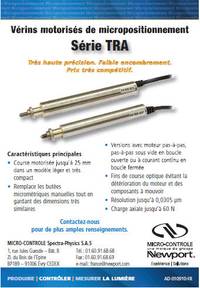 V�rins de micropositionnement