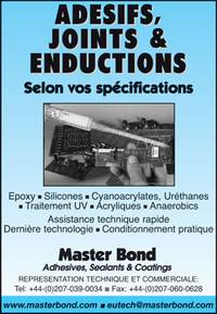 Adesifs, joints et enductions