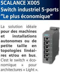Scalance X005, switch industriel 5-ports