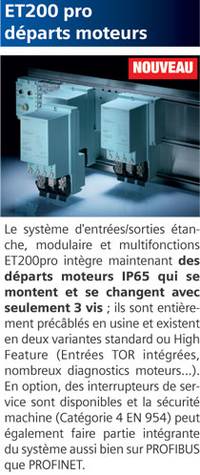 ET200 pro d�parts moteurs