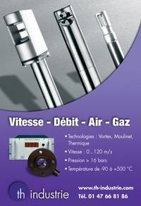 Mesures de vitesse, d�bit, air, gaz