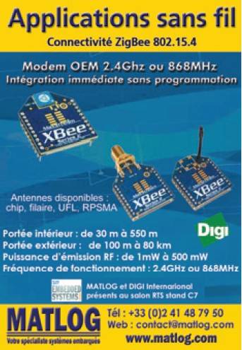 Applications sans fil connectivit� ZigBee 802.15.4