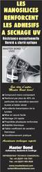 Adh�sifs � s�chage UV renforc�s de nanosilices