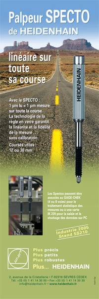 Palpeur lin�aire sur toute sa course