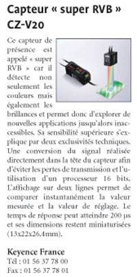 Capteur super RVB