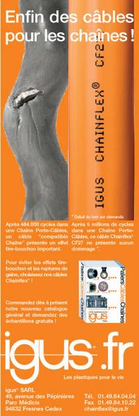 Chaines porte c�ble Chainflex CF27