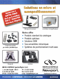Solutions en micro et nanopositionnement