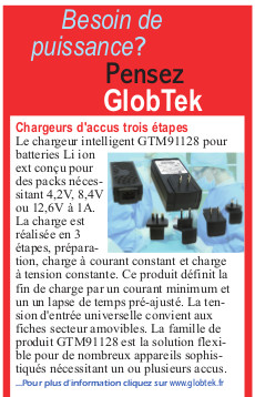 Chargeur GTM91128 pour batteries