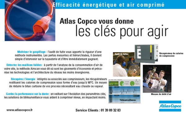 Efficacité énergétique et air comprimé