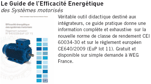 Le guide de l'efficacité energétique des systèmes motorisés