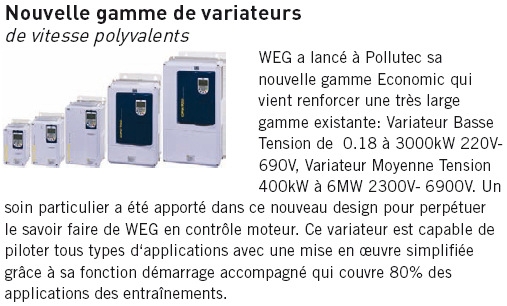 Variateurs de vitesse polyvalents