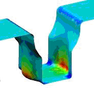La simulation numérique a validé la pertinence d’utiliser un acier DC03, moins cher que le DC04 et plus performant que le DCO1
