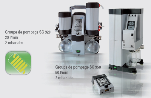 Groupes de pompage KNF pour le vide et l’évaporation Groupes de pompage KNF pour le vide et l’évaporation