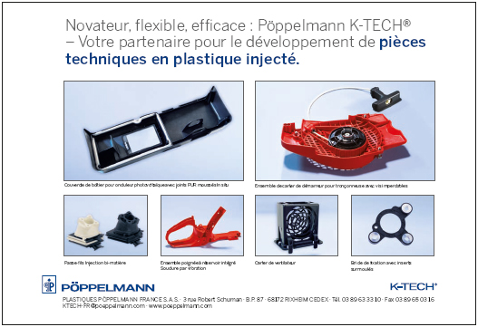 Pièces techniques en plastique injecté - Pöppelmann K-TECH®