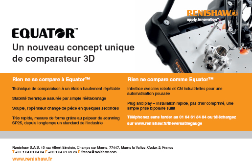 EQUATOR, concept unique de comparateur 3D