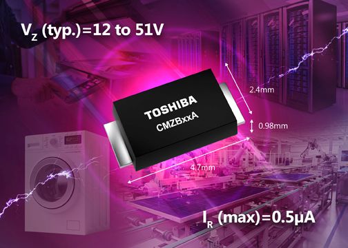 Diodes Zener de la série CMZBxxA de Toshiba Electronics Diodes Zener de la série CMZBxxA de Toshiba Electronics