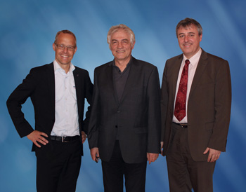 De gauche à droite: Staffan Dahlström, CEO HMS; Prof. Dr.-Ing. Konrad Etschberger, Fondateur IXXAT; Christian Schlegel, Manager IXXAT