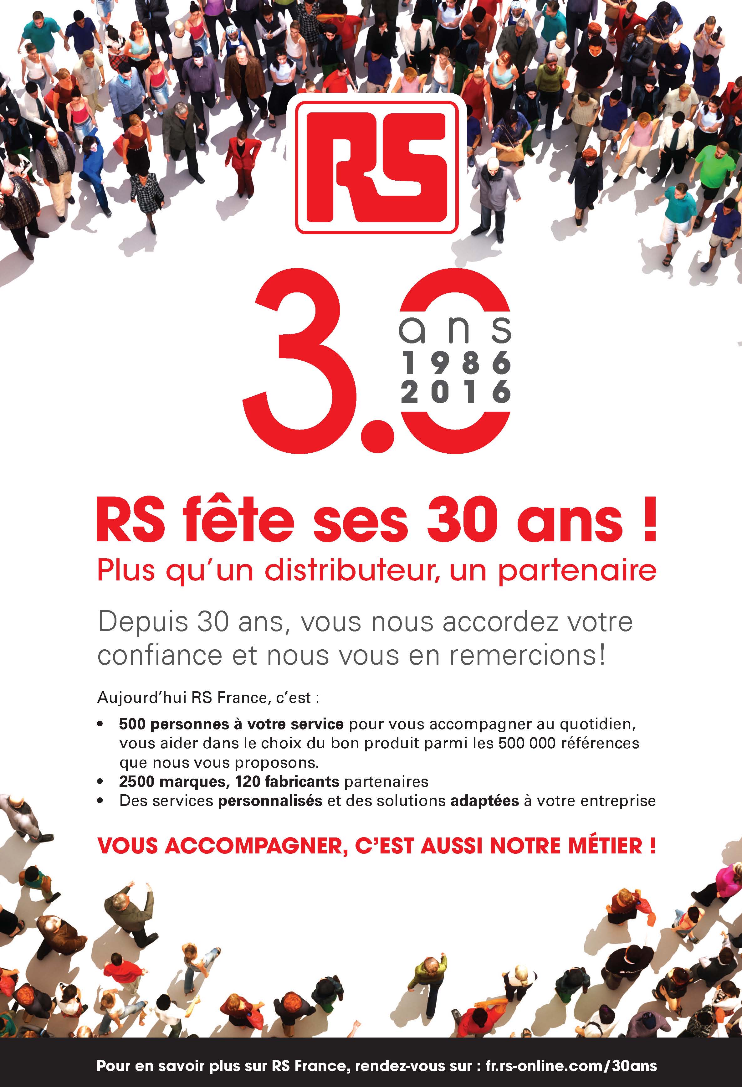 RS Components 30 ans de succès