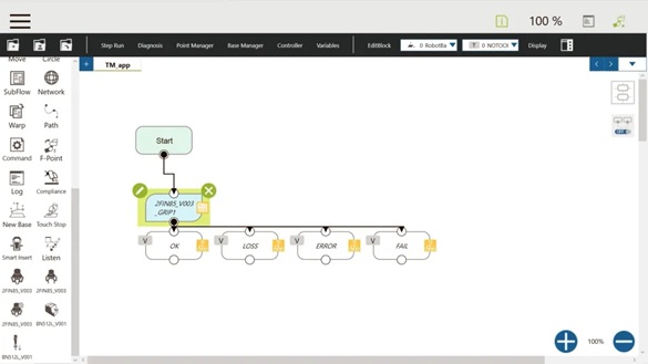 Programmation simplifiée avec TMflow 2.22 - OMRON Robotics and Safety technologies Programmation simplifiée avec TMflow 2.22 - OMRON Robotics and Safety technologies