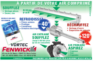 L'air comprimé pour diverses applications