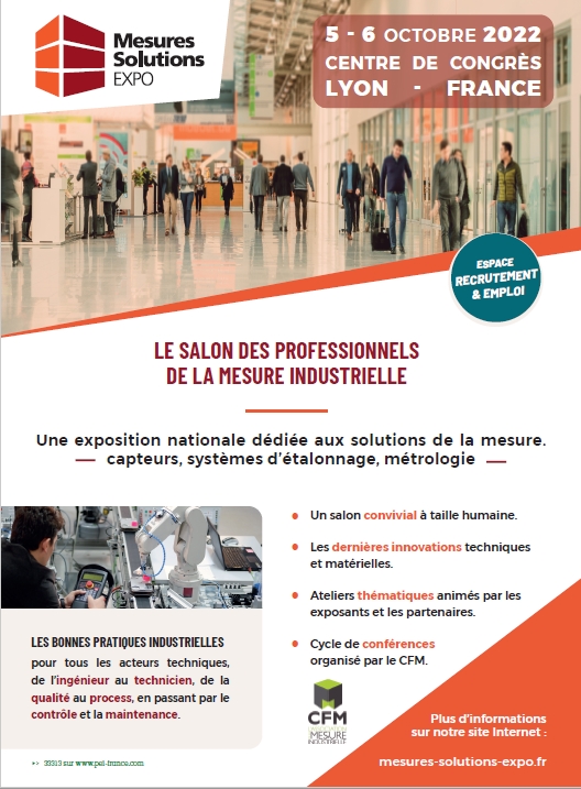 Mesures Solutions Expo, salon des professionnels de la mesure industrielle